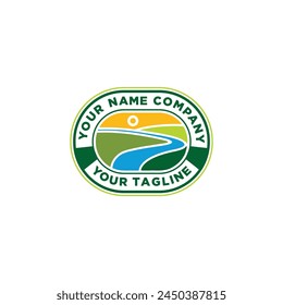Farm Badge logo icon vector template.eps