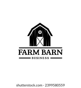 Farm barn icon logo design