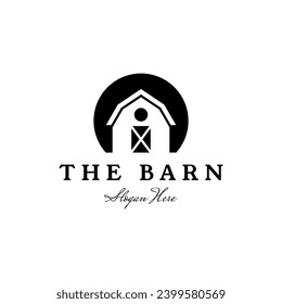 Farm barn icon logo design, Barn logo.