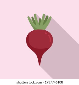 Farm beet icon. Flat illustration of Farm beet vector icon for web design