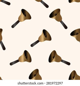 farm bell , cartoon seamless pattern background