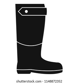 Farm boot icon. Simple illustration of farm boot vector icon for web design isolated on white background