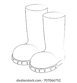 farm boots isolated icon
