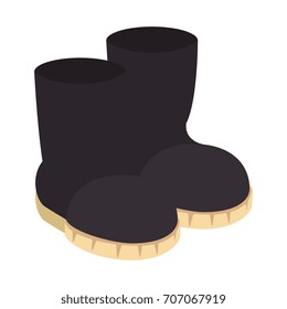 farm boots isolated icon