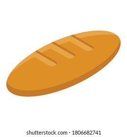 Farm bread icon. Isometric of farm bread vector icon for web design isolated on white background