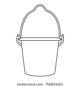 farm bucket isolated icon