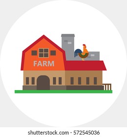 Farm building icon