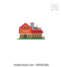 Farm building icon