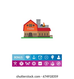 Farm building icon