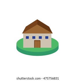 farm Building Icon Vector