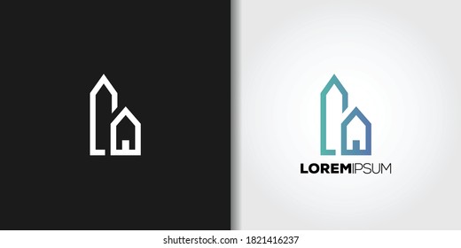 farm building logo template vector set
