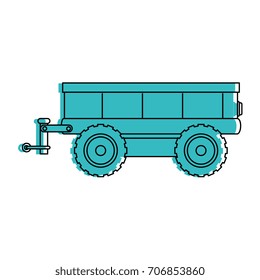 farm carriage isolated icon