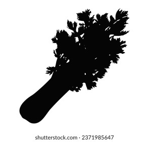 Farm celery icon, True black icon.