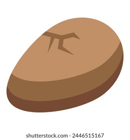 Farm chicken egg icon isometric vector. Easter bird. Baby bird