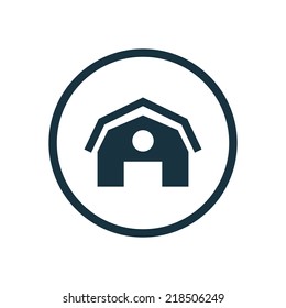 farm circle background icon, isolated on white background farm circle background icon, isolated on white background