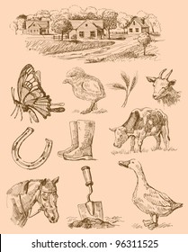 farm collection-handmade drawing