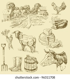 farm collection-handmade drawing