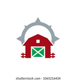 Farm Compass Logo Icon Design