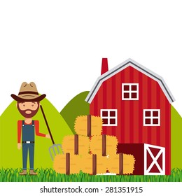 farm concept design, vector illustration eps10 graphic 