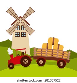 farm concept design, vector illustration eps10 graphic 