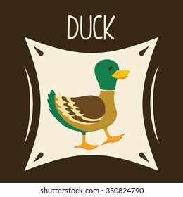 Farm concept  with duck icons design, vector illustration 10 eps graphic.