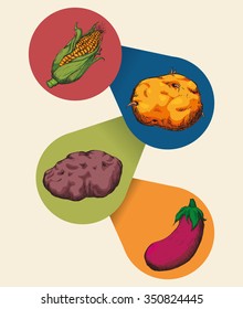 Farm concept  with harvest icons design, vector illustration 10 eps graphic.