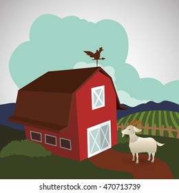 Farm concept with icon design, vector illustration 10 eps graphic.