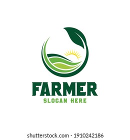 Farm concept logo, Farm logo vector template and farm logo design inspiration