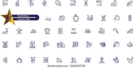  farm. Contains such icons as tractor, windmill, vegetables, handmade products