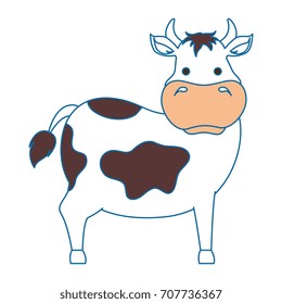 farm cow isolated icon