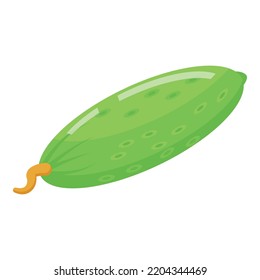 Farm cucumber icon. Isometric of farm cucumber vector icon for web design isolated on white background