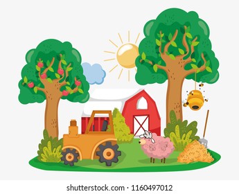 Farm cute cartoons
