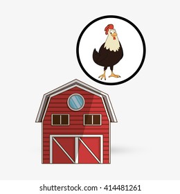 Farm design. animal icon. nature concept, vector illustration