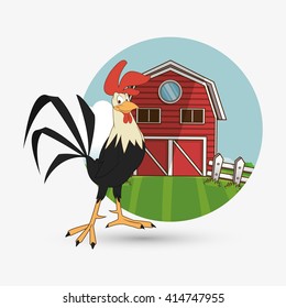 Farm design. animal icon. nature concept, vector illustration