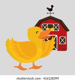 Farm  design. animal  icon. white background