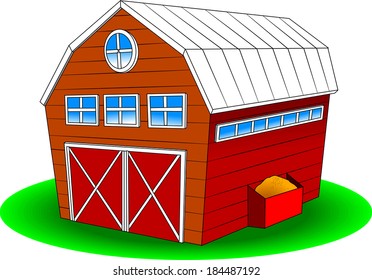 Farm design over background, vector and illustration