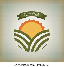 farm design over background, vector illustration