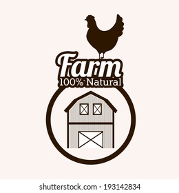 Farm design over  background, vector illustration