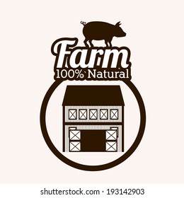 Farm design over  background, vector illustration