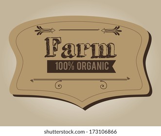 farm design over  beige  background vector illustration