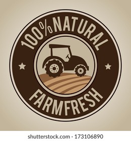 farm design over  beige  background vector illustration