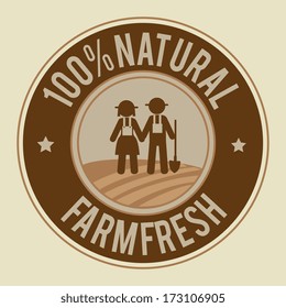farm design over  beige  background vector illustration