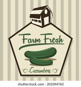 Farm design over beige background, vector illustration