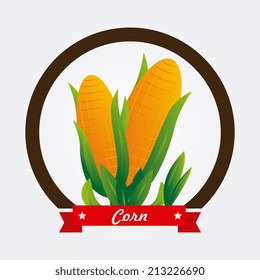 Farm design over beige background, vector illustration