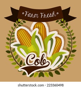Farm design over beige background, vector illustration 