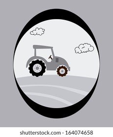 farm design over gray   background vector illustration
