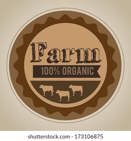 farm design over   gray  background vector illustration