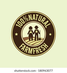farm design over gray background vector illustration
