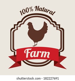 farm design over   gray  background vector illustration