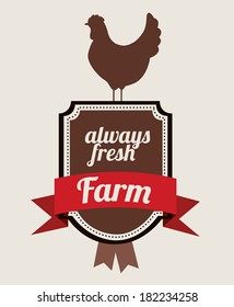 farm design over gray   background vector illustration